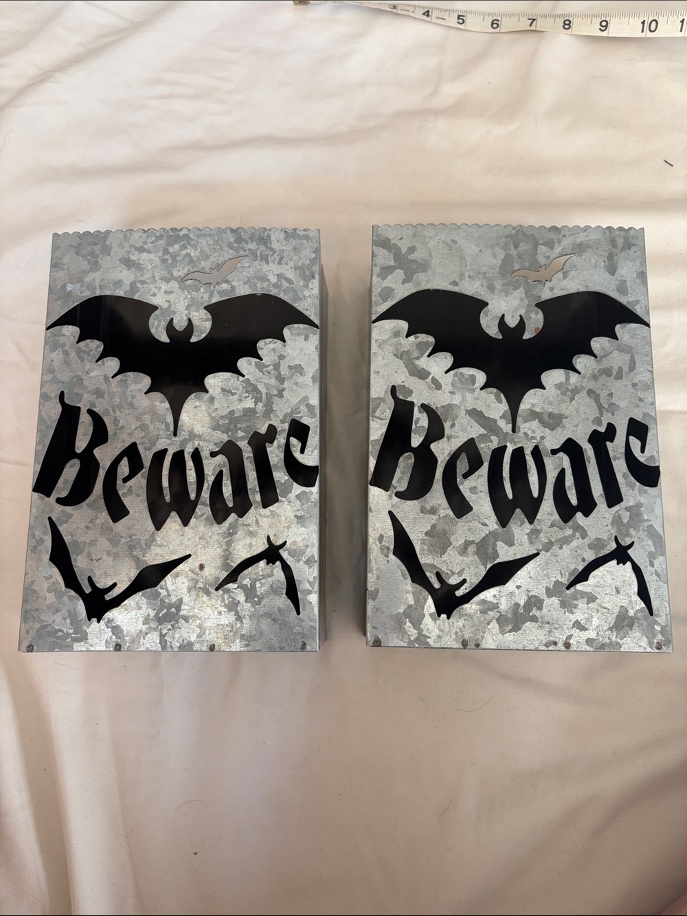 Metal Halloween Luminary